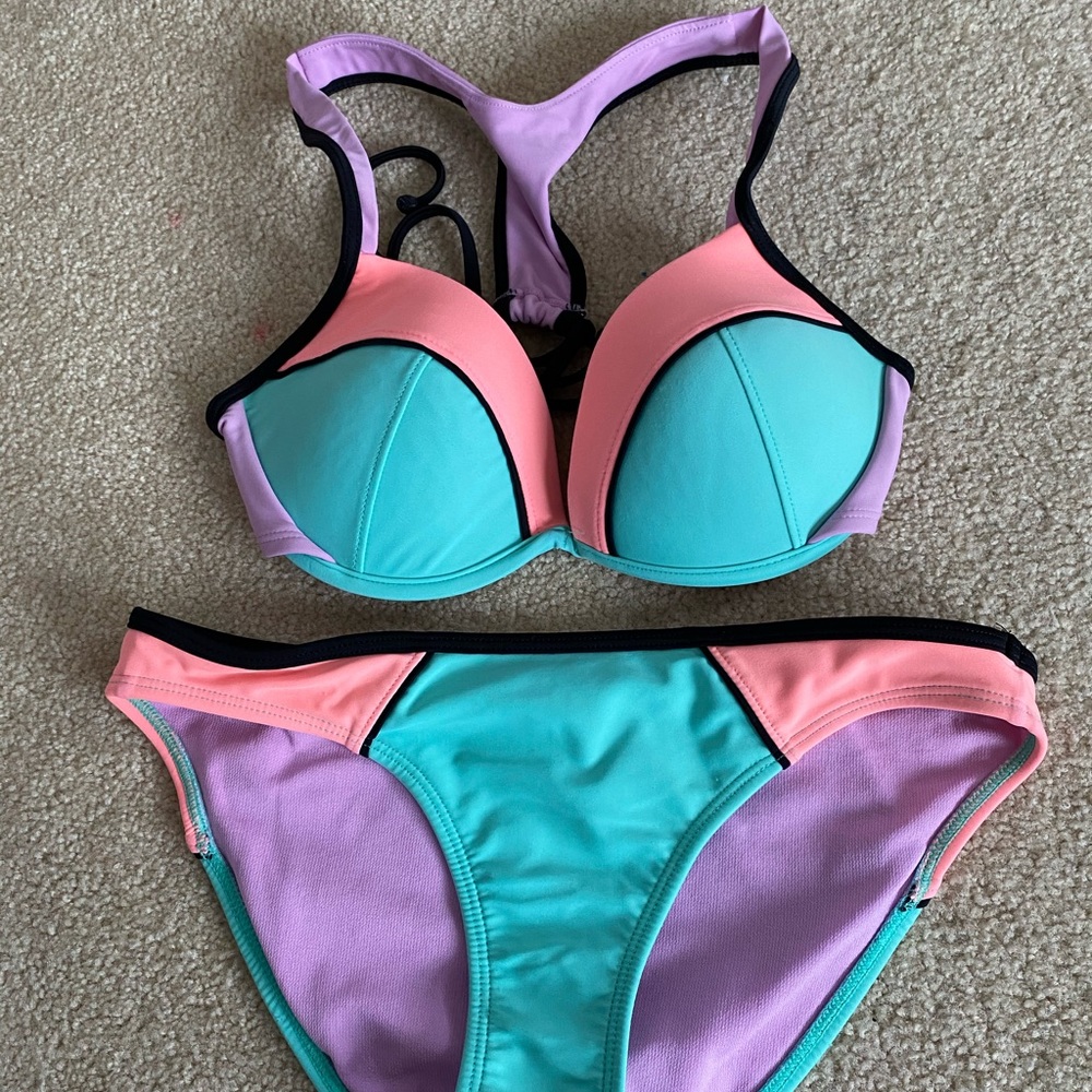 color block bikini